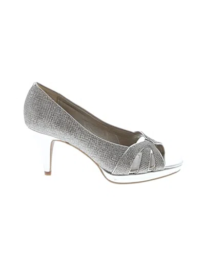 Pre-owned Bandolino Heels In Silver
