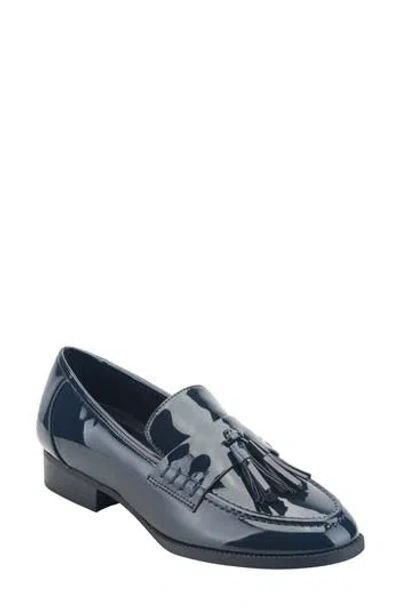 Bandolino Irka Faux Patent Loafer In Navy