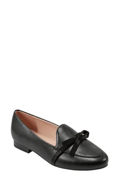 Bandolino Jayme Rhinestone Bow Loafer In Black