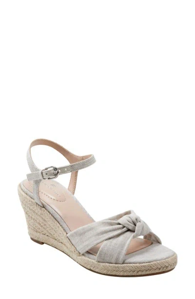 Bandolino Justyne Espadrille Wedge Sandal In Sand- Textile