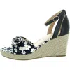 Bandolino Kaira 7 Womens Mixed Media Canvas Espadrilles In Multi