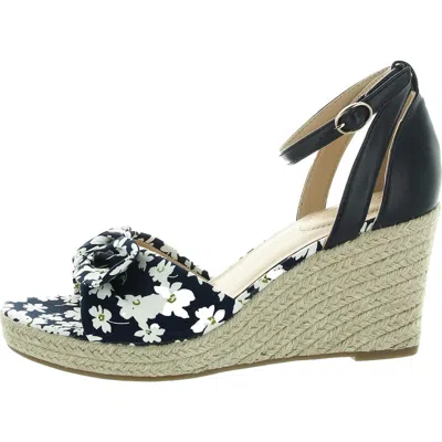 Bandolino Kaira 7 Womens Mixed Media Canvas Espadrilles In Multi