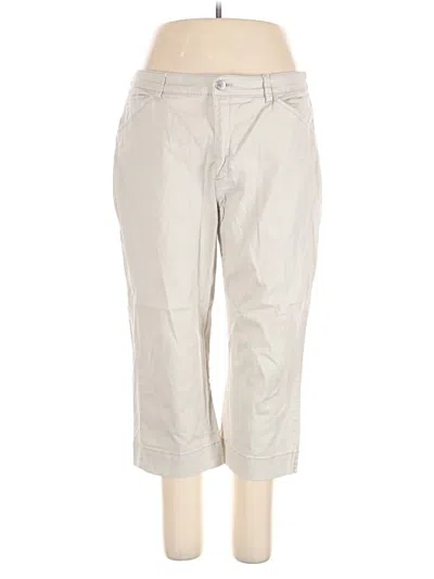 Pre-owned Bandolino Khaki Pant In Ivory