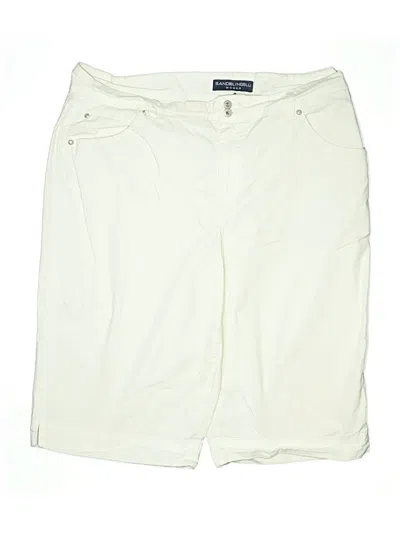 Pre-owned Bandolino Khaki Shorts In White