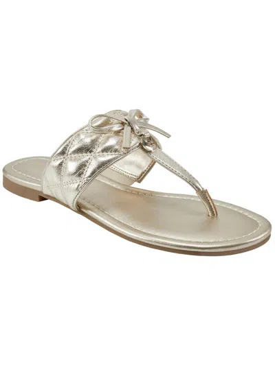 Bandolino Kyliyn3 Womens Thong Slip On Thong Sandals In Silver