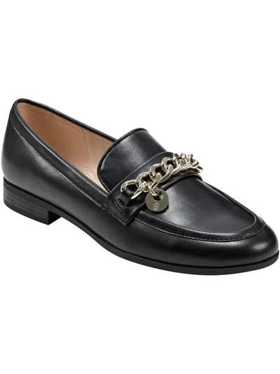 Bandolino Lasper3 Womens Comfort Insole Manmade Loafers In Black