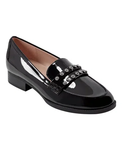 Bandolino Laura Loafer Black Round Toe Slip-on Casual Shoes Htat858