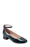 Bandolino Women's Lexy Ankle Strap Low Block Heel Pumps In Blue