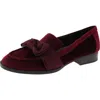 Bandolino Lindio 2 Womens Bow Houndstooth Loafers In Pink