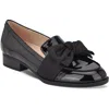 Bandolino Lindio 3 Womens Bow Manmade Loafers In Black