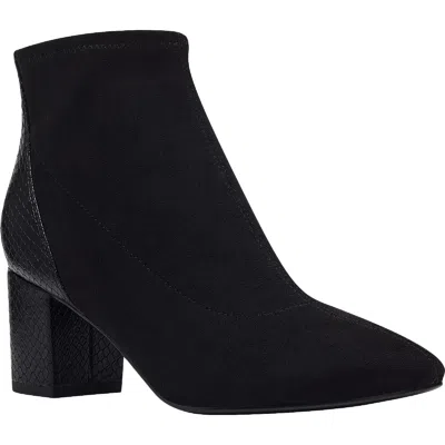 Bandolino Louna 2 Womens Mixed Media Heeled Ankle Boots In Multi