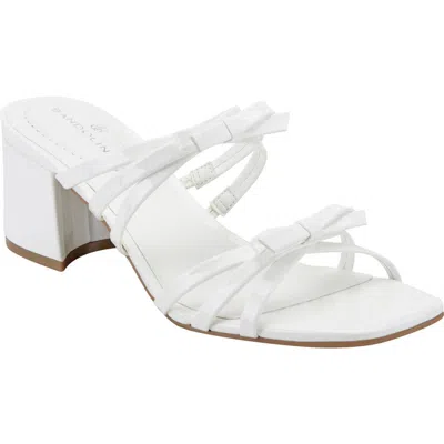Bandolino Mattien Slide Sandal In White