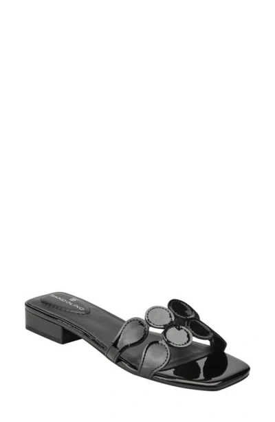 Bandolino Mayla Square Toe Slide Sandal In Black