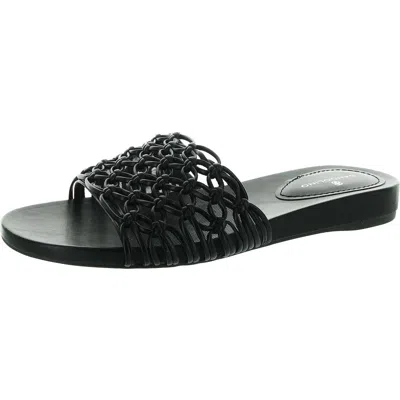 Bandolino Melly Knotte Womens Comfort Insole Mesh Slide Sandals In Black