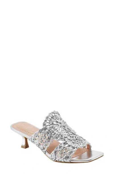 Bandolino Melvana Soutache Sandal In Silver