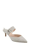Bandolino Women's Millie Pointed Toe Kitten Heel Mules In Gray
