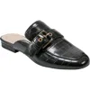 Bandolino Missie Buckle Mule In Black Croc