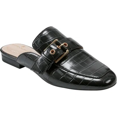 Bandolino Missie Buckle Mule In Black Croc