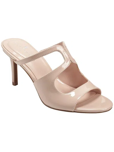 BANDOLINO MIZELLE 3 WOMENS PATENT FAUX LEATHER HEELS