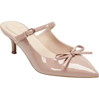 BANDOLINO BANDOLINO MOSS PATENT KITTEN HEEL MULE