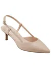 Bandolino Movito 3 Womens Faux Leather Heels In Beige