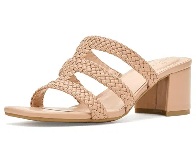 Bandolino Mumm Block Heel Sandal In Brown
