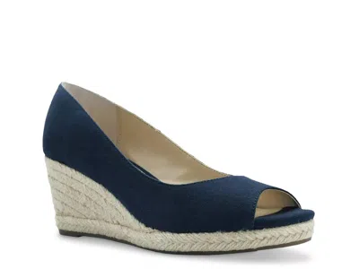 Bandolino Nuri 7 Espadrille Wedge Pump In Blue