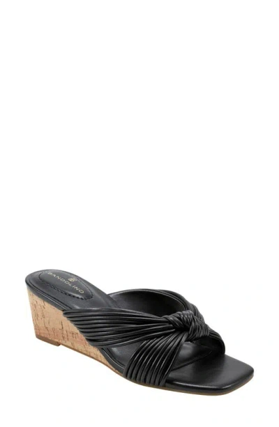 Bandolino Sassier Wedge Sandal In Black