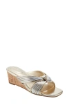 Bandolino Sassier Wedge Sandal In Gold