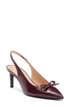 Bandolino Women's Shane Pointed Toe Slingback Pumps In Dark Red