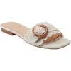 Bandolino Silla Scallop Slide Sandal In Light Natural