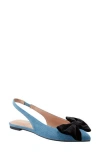 Bandolino Simona Slingback Flat In Medium Blue
