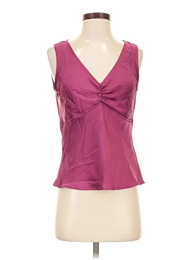 Pre-owned Bandolino Sleeveless Blouse In Burgundy