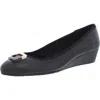 Bandolino Tad Womens Padded Insole Round Toe Wedge Heels In Multi