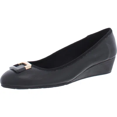 Bandolino Tad Womens Padded Insole Round Toe Wedge Heels In Multi