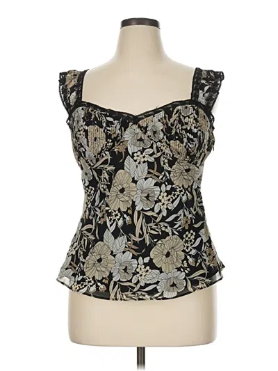 Pre-owned Bandolino Tank Top Black Strapless Neckline Tops