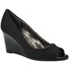 Bandolino Tuff Love Womens Solid Textured Wedge Heels In Multi