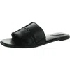 Bandolino Vanelli 3 Womens Checkered Open Toe Slide Sandals In Black