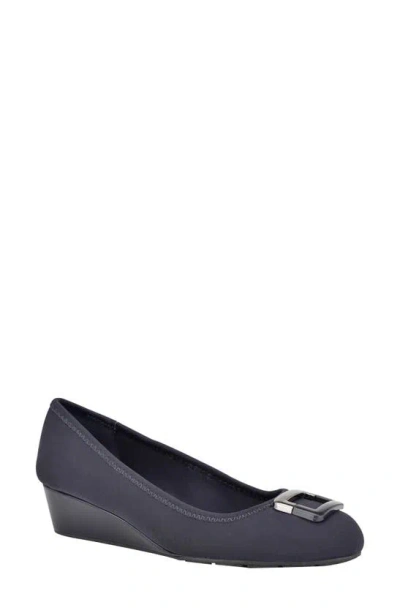 Bandolino Women's Tad Wedge Pumps Women's Shoes In Navy
