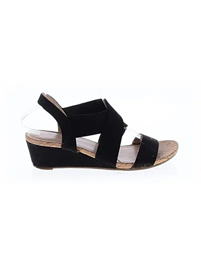 Pre-owned Bandolino Wedges In Black