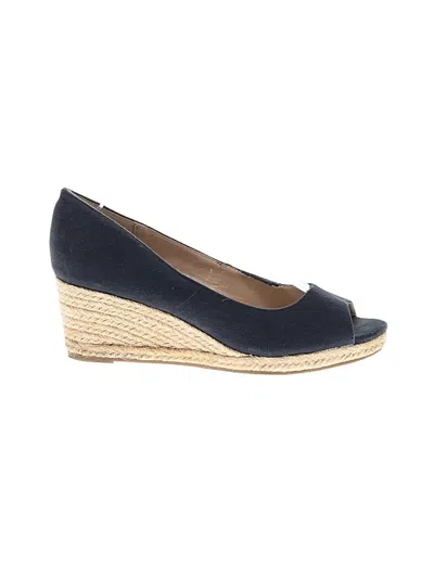 Pre-owned Bandolino Wedges In Blue