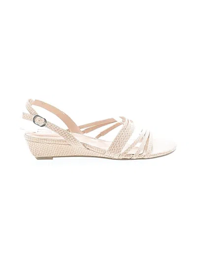 Pre-owned Bandolino Wedges In Ivory