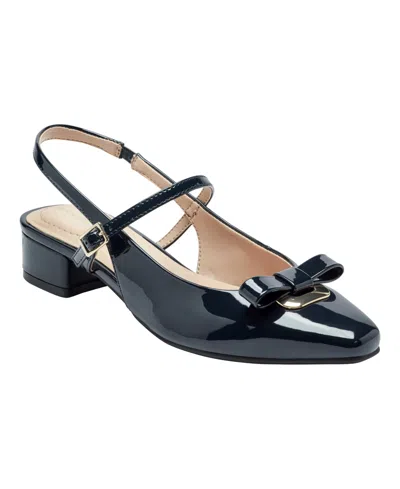 Bandolino Women's Adana Bow Block Heel Slingback Pumps