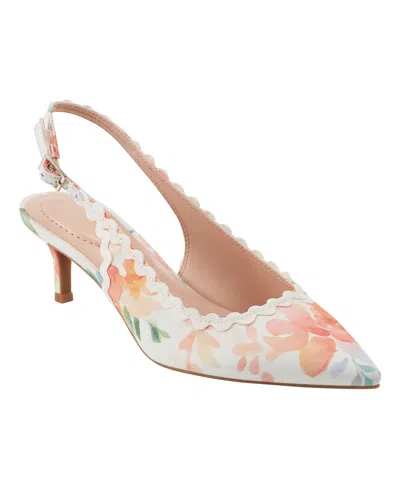 Bandolino Women's Albas Kitten Heel Slingback Pumps In Orange