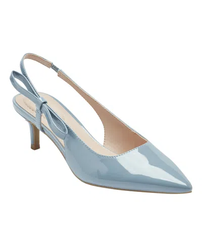 Bandolino Women's Alilac Bow Slingback Kitten Heel Pumps In Blue