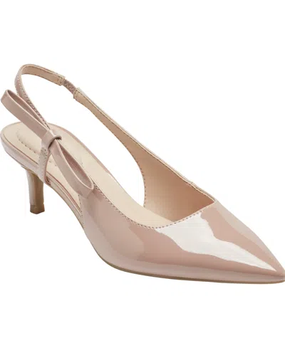 Bandolino Women's Alilac Bow Slingback Kitten Heel Pumps In Pink