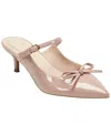 Bandolino Moss Patent Kitten Heel Mule In Neutral