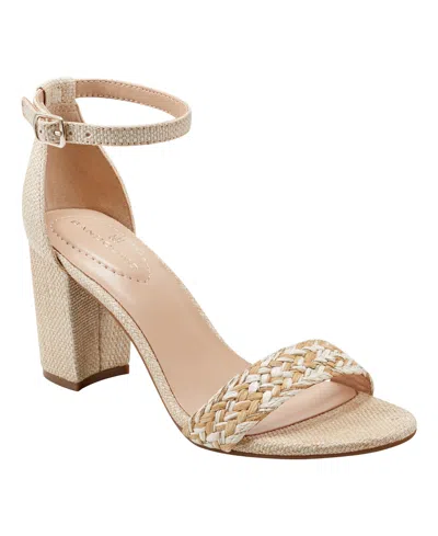 Bandolino Women's Armory Block Heel Dress Sandals In Gold