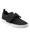Bandolino Women's Bryce Bow Knit Slip On Sneakers In Black Knit
