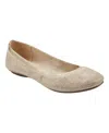 Bandolino Women's Edition Ballet Flats Women's Shoes In Gold Glitz